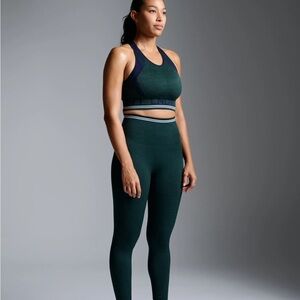 Chisel Light 7/8 Legging Dark Green Marl size S/M